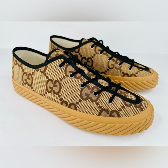 Gucci Maxi GG Tortuga Supreme Canvas Vegan Sneakers UK 12.5 - US 13 - EU 46.5 - Picture 1 of 12